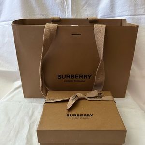 Authentic Burberry bag, box, inner  bag, tissue paper, sticker label(empty)